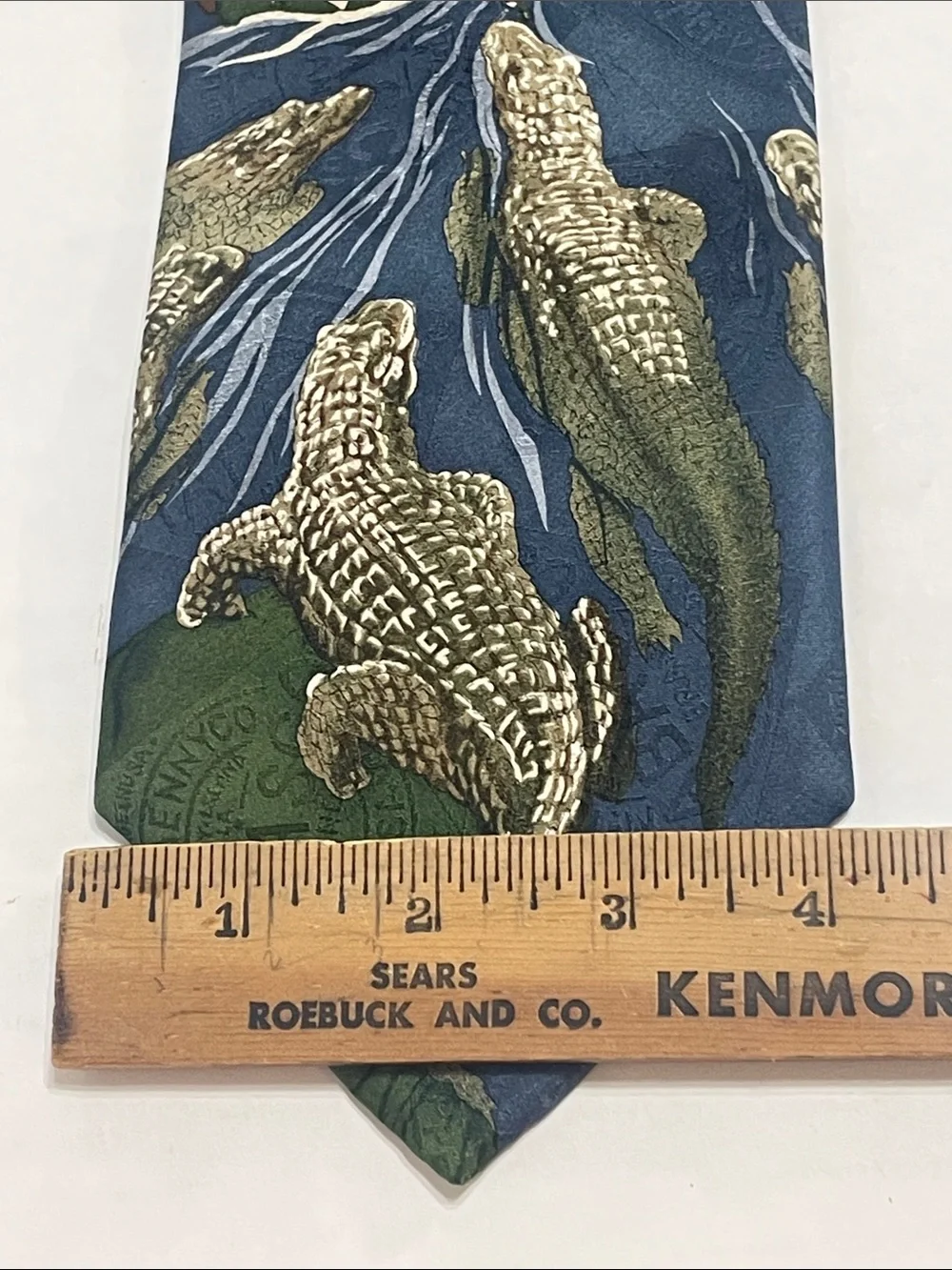 Tabasco Pepper Sauce Mens Silk Tie Alligators Swamp Black Navy Red Green.